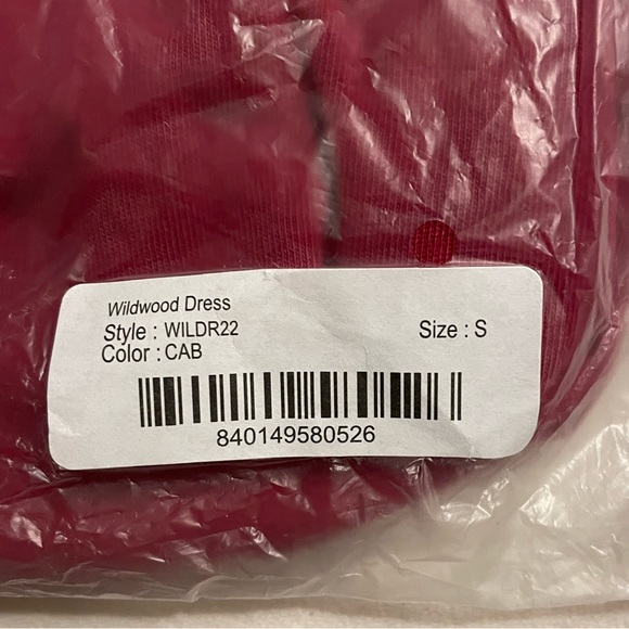 NWT L Space Wildwood Mini Dress Ruching at sides Color Cab Red Size S/P - Picture 7 of 14